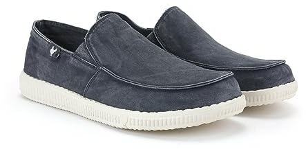WALK IN PITAS | WP150 Slip ON Washed | Mocasines de Hombre | Náuticos Casual | Zapatillas de Tela | Zapatos sin Cordones | Deportivas Casuales | Calzado de Walkinpitas | Periscope 42