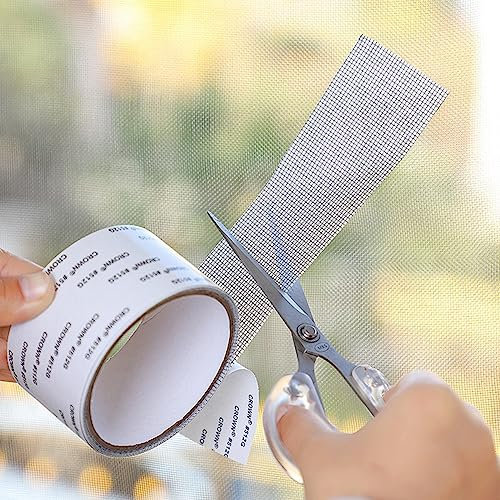YURRO Anti Cat Scratch Covering Window Door Screen Holes Tape,Anti-Mosquito & Strong Self-Adhesive Fly Screen Repair Wire Mesh Replacement Tape