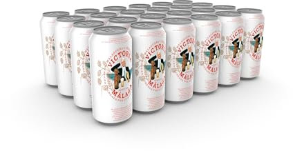 Victoria de Málaga | Cerveza suave malagueña y exquisita!! | Caja 24 de Latas de 50 cl.