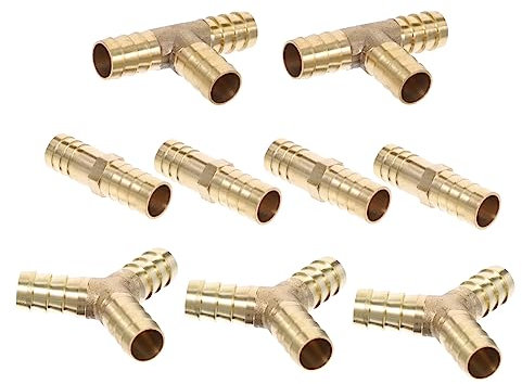 iplusmile Crimp Cinch Messing T-kupplung Luftschlauch Armaturen Set Auf Schlauch Adapter Koppler Für