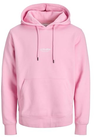 Jack & Jones JJESOHO Sweat à Capuche pour Homme - Coupe décontractée, Prism Rose., L
