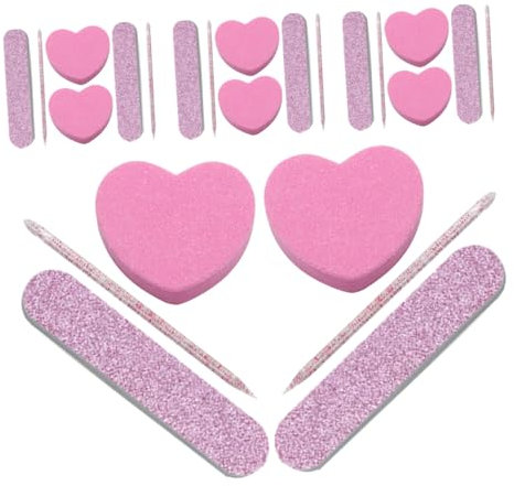FRCOLOR 20juegos Kit De Herramientas Para Manicura Limas De Uñas Bloques Pulidoras Herramientas Para Pulir y Forma Uñas