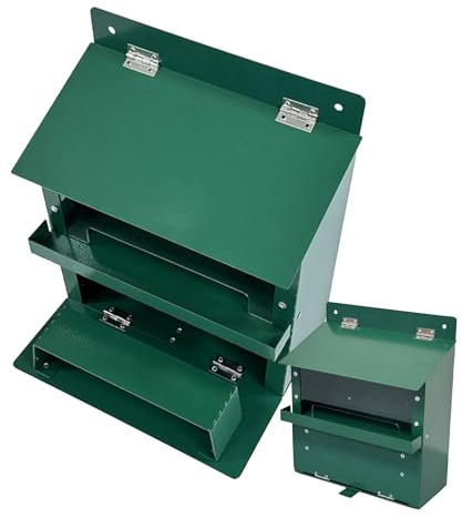 Casa Distribuidor De Alimentos para Ardillas - Exterior para Animales,Decoración Al Aire Libre para Observar y Alimentar Animales Salvajes Pájaros Tamias en Jardines y