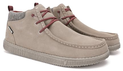 WALK IN PITAS | WP150 BOB | Stivali casual uomo | Stivaletti in pelle| Scarpa urbani | Mocassini | Nautiche invernali | Sneakers Casual | Calzatura Senza lacci | Calzature Walkinpitas | Beige | 44