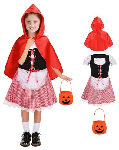 CFGPMM Little Red Riding Hood Costume for Girls (X-Large)
