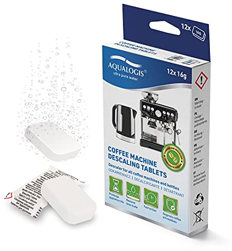 Aqualogis Entkalkungstabletten kompatibel mit Bosch Tassimo Senseo Nespresso Dolce Gusto Kaffeemaschinen (12 Tab)