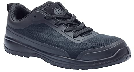 Blackrock Memphis S1-P Lightweight Non Metallic Safety Trainers, Anti Static Leather Safety Work Shoes with Metal Free Composite Toe Cap and Protective Midsole, Safety Work Trainers, Safety Sneakers