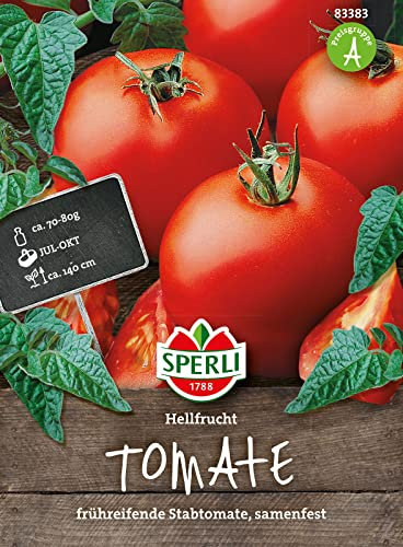 83383 Sperli Premium Tomatensamen Hellfrucht | Frühreifend | Ertragreich |Tomatensamen Freiland | Tomaten Samen | Tomatensamen alte Sorten Freiland | Tomaten Saatgut | Freilandtomaten samen