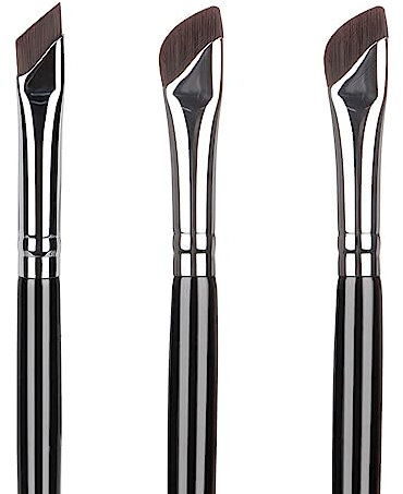 Kireida® 3-teiliges Eyeliner-Pinsel-Set, fein abgewinkelte Eyeliner-Augenbrauen-Concealer-Pinsel, verbesserte Sichel, ultradünn, abgeschrägter flacher Winkel