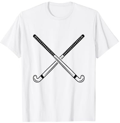Hockeyschläger Hockeyspieler Mannschaftssport T-Shirt