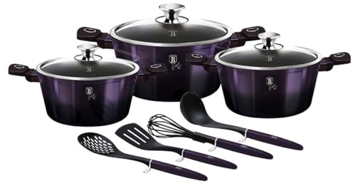 Berlinger Haus Set di 10 pentole Titanium Purple Eclipse Collection | Moderno e versatile