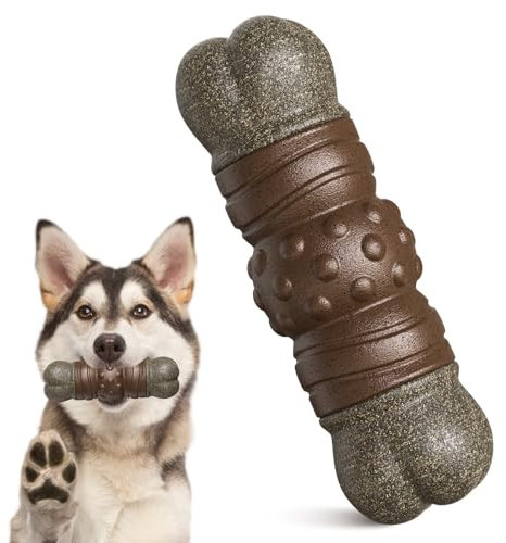 Kong Hundespielzeug Unzerstörbar für Aggressive Hunde - Quietschend Kauspielzeug für Große und Mittelgroße Hunde - Zur Zahnreinigung