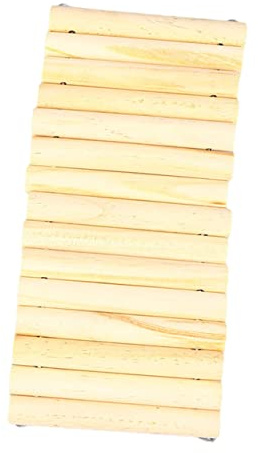 ibasenice DIY Blank Wooden Arch Bridge Rodent Toy for Hamster Squirrel Ferret Cat Rabbit Cage Accessory