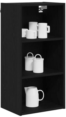 vidaXL Armoire Suspendue Chêne Noir 40 x 29,5 x 80 cm