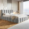 MOTIVENA Nunu Bubble Bett 160x200 Mit Bettkasten, Stauraum Und Lattenrost - Polsterbett Samt Mit Kopfteil, Ohne Matratze - Grau Hellgrau