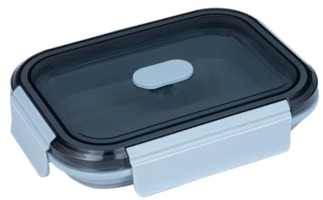 Lurch Frischhaltebox Silikon faltbar up & down 800 ml frozen blue