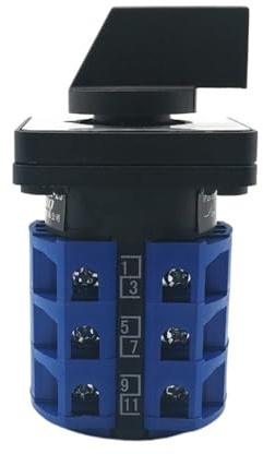 Interrupteur rotatif sélecteur LW26/LW28-25/3 25 A 660 V 3 positions 3 nœuds, interrupteur combiné universel