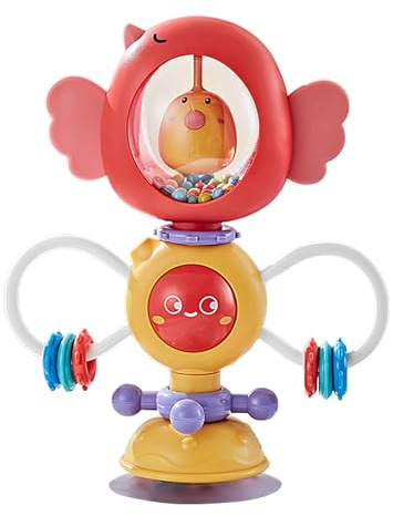 Saugnapf Spielzeug – ineinandergreifende Bauteile, weiche und sichere, tragbare Aufbewahrungsbox, Multi- -Spiel-Kompatibilität | Perfekt für Kleinkinder, Vorschulalter