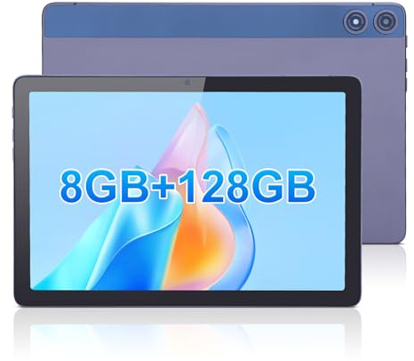 C idea Tablet da 10,1 pollici, 8 GB di RAM + 128 GB di ROM, schermo FHD 1920 x 1200, telecamere da 13 MP + 5 MP, batteria da 6000 mAh, Wi-FI, Bluetooth, tablet Android