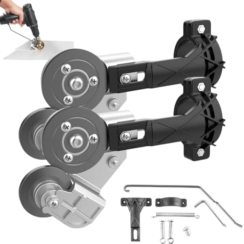Titanium Drill Nibbler Sheet Metal Cutting Tool, Electric Drill Plate Cutter, Sheet Metal Cutter, Metal Nibbler Drill Attachment, with Adapter for Cutting Aluminum, Steel, Copper, Iron (Color 2a)