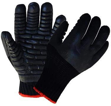 Polyco 8763 Anti Vibration Tremor Low Gloves, 1 Pair, Size Medium, Black