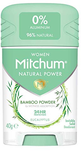 Mitchum Women Natural Deodorant Stick, Aluminium Free, Vegan, Cruelty Free, 96% Natural Ingredients, Eucalyptus