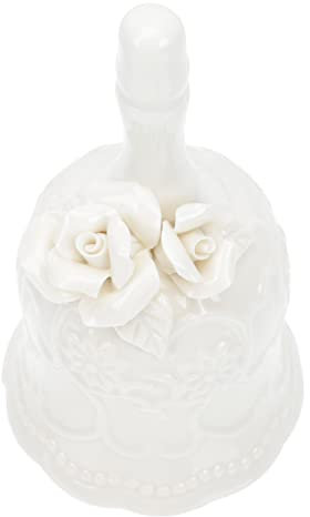 Angoily Handglocke Tischglocke Keramik Rezeptionsglocke Rufglocke: Vintage Mehrzweck Glocke für Schule Abendessen Tee Hotelservice Meditationsgebet Haustiere Party Hochzeitostern Bankett