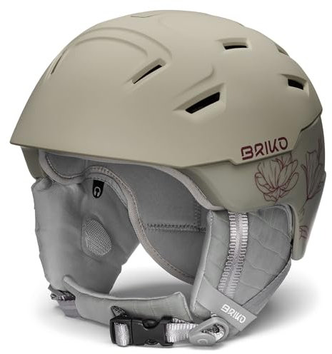 Briko Damen Helmet, Matt Shiny Nomad Beige-Tawny Port Plum, XL