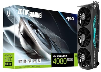 ZOTAC Gaming GeForce RTX 4080 Super AMP DLSS 3 16GB GDDR6X 256-bit 23 Gbps PCIE 4.0 Gaming Graphics Card, IceStorm 2.0 Advanced Cooling, Spectra RGB Lighting, ZT-D40820F-10P