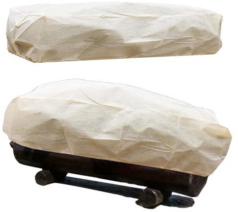 Protezione antigelo per Piante da Giardino in Vello - Coperture per Piante riscaldanti Invernali | Telo Orticolo Antigelo con Cerniera per Fioriere Rettangolari