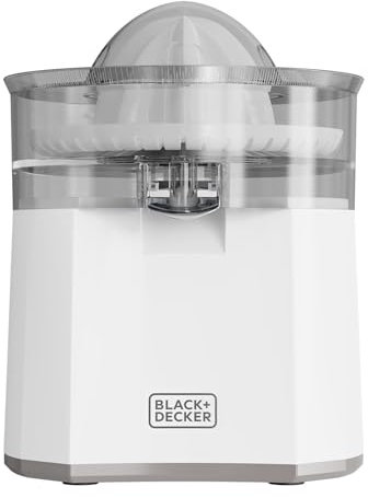 Black+Decker - Presse-Agrumes Électrique BXCJ40E | 40W | Versement Continu | Grand Cône | Anti-Goutte en Acier Inoxydable | Rotation Bidirectionnelle | Sans BPA | Anti-Poussière | Base Antidérapante