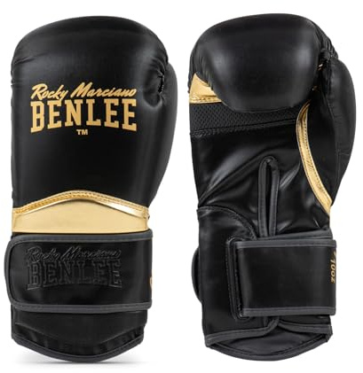 BENLEE Boxhandschuhe aus Kunstleder Glance 12 oz, Black/Gold