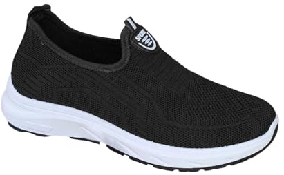 Chaussures Femme Confort Chic Orthopédiques Slip on Mesh Légères Confortables Baskets sans Lacets pour Marche Sport Travail Sneakers Mode Été Chaussure Femme Été