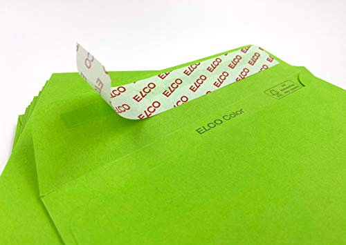 umschlag-discount - 100 Briefumschläge, Grün, Intensives Grün, C6 = 162 x 114 mm, mit Abziehstreifen, Kuverts, Frühlingsgrün, Apfelgrün