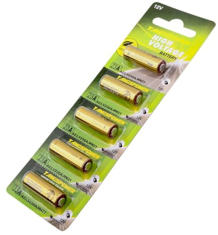 Alkaline Battery 23A/27V 12V - Pack of 5 TP23AE/TP27AE (23A 12V)