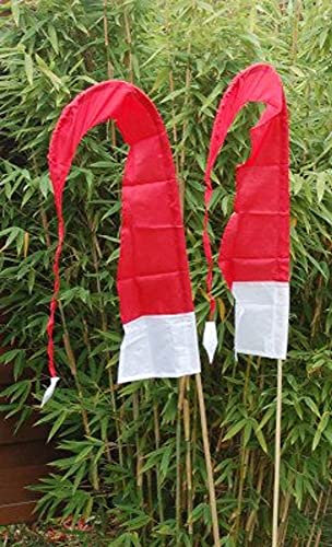 DEKOVALENZ - Weihnachtsfahnen Natal, Weihnachtsflaggen, Balifahne Nikolaus, Fahnenlänge:55 cm