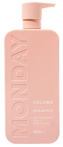 MONDAY HAIRCARE Haircare Volume Shampoo 800ml | Cruelty-Free, SLS & Paraben Free | Dermatologically Tested | For Thin and Oily Hair, With Coconut Oil to Hydrate