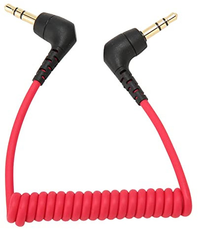 3,5-mm-Audiokabel, 3,5-mm-TRS-Klinkenstecker-Stecker-Patchkabel, SC2-Mikrofonkabel, Stereo-Aux-Audio-Spiralkabel (bis zu 50 cm)