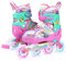 Einhorn Inliner für Mädchen Kinder Größen Verstellbar Mit Allen Leuchtenden Rädern Regenbogen Inline Skates für Anfänger Teenager Weihnachts und Geburtstags Geschenke