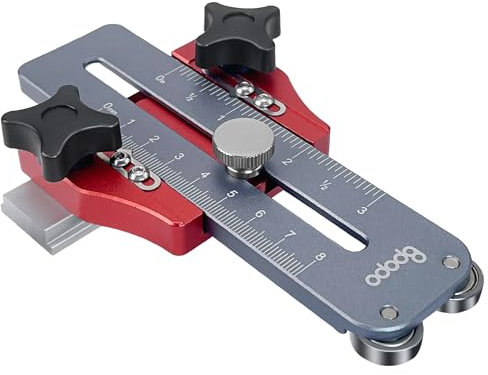 Guide de gabarit fin pour couper des bandes étroites répétitives, guide sûr et rapide pour les fentes en T de 1,9 cm x 0,9 cm, compatible avec les scies à ruban, les scies à table et les routeurs