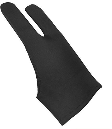 BOGEEL 2-Finger Tablet Drawing Anti-Touch Gloves for 9.7 10.5 12.9 Inch Pencil Glove,Plastic