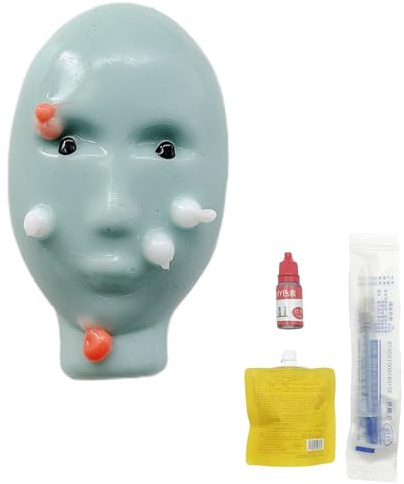 Pimple Popper Toy, Pimple Popping Fidget with Filler Tools, Reusable & Self-Filling, Weird Alien Pimple Popping, Novelty Reducing Stress Pimple Popper (1PCS-B)