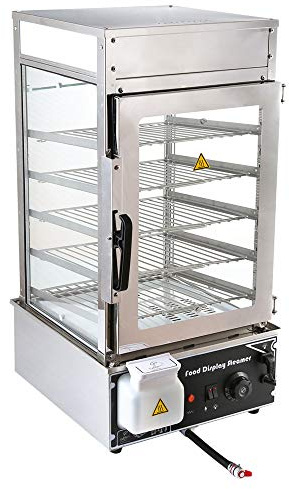 CHEF PROSENTIALS Commercial Bun steamer electric food display automatic temperature control 5 layers bread display For Kiosk