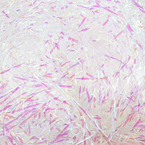 500 Grams Shredded Tissue Paper, Iridescent Shredded Paper for Hamper Filling, Gift Packaging and Gift Decoration