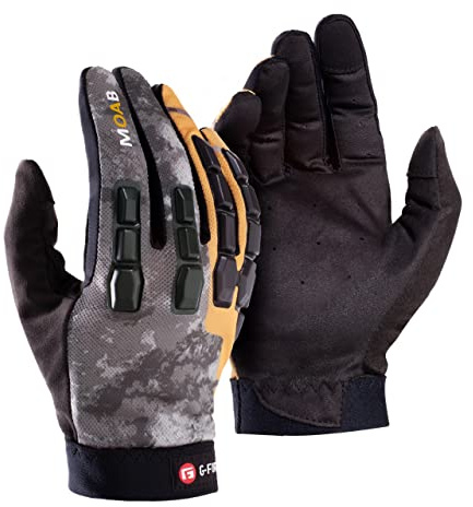 G-Form Moab Mountain Bike Handschuhe - Radhandschuhe für Mountainbiking und Dirtbiking - Grau/Sunburst, Erwachsene XS