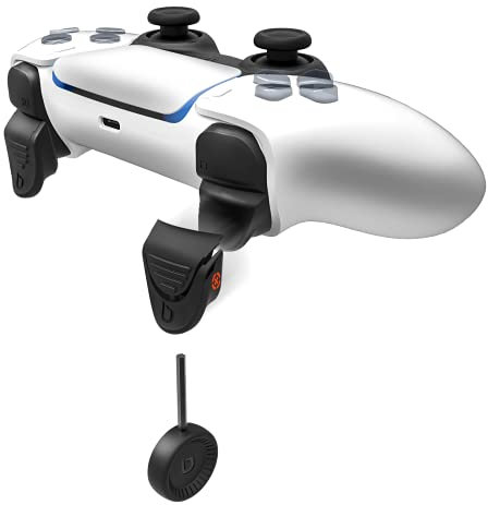 BIONIK Quickshot Pro For PlayStation 5 Controllers: Trigger Lock System For Faster Reaction Time - Includes Two Sets