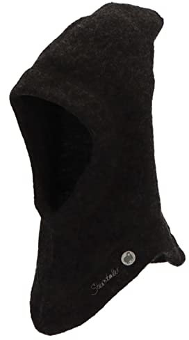 Sterntaler Baby Jungen Schalmütze Kleinkinder Schalmütze Mütze - Schalmütze Kinder - aus Merino Wolle (sehr weich) - anthrazit meliert, 51