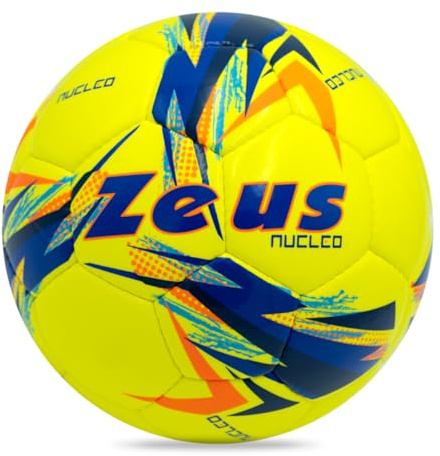 Pallone da Calcio Nucleo x Zeus - Resistente, Alta Visibilità e Design Accattivante per Allenamenti e Partite Calcio Calcetto Vari Colori
