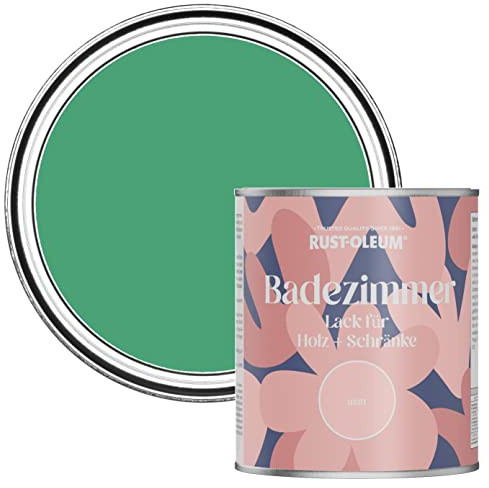 Rust-Oleum Green Moisture Resistant Bathroom Wood and Cabinet Paint in Matt Finish - EMERALD 750ML