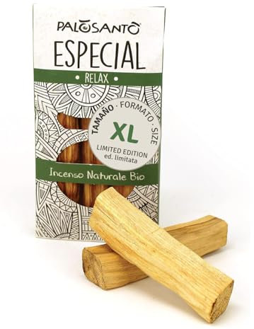 PALOSANTO - Palo Santo Räucherholz Especial Tamaño – Große Räucherstäbchen aus Peru – Intensives und kräftiges Aroma - Original Bursera Graveolens - 2 Stck.